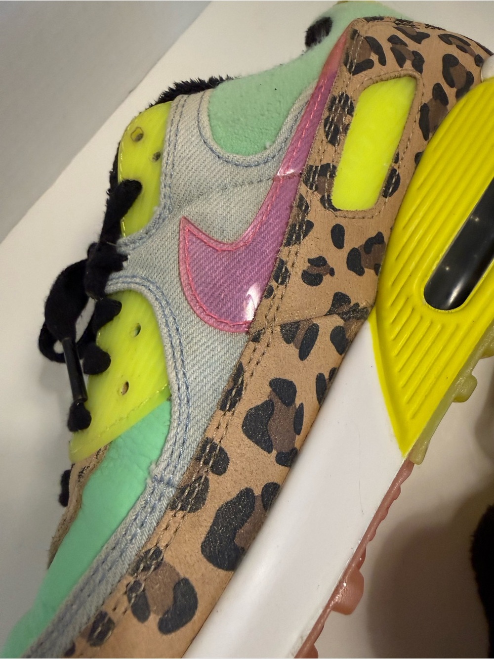 Nike Air Max 90 LX Illusion Dancefloor Green Women's Size 10.5 CW3499-300 - Picture 5 of 16
